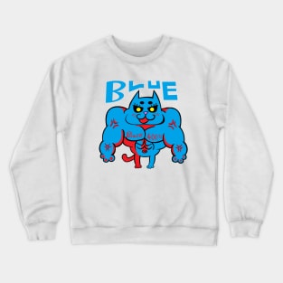 TABCxon #051 Metal Cat Blue Crewneck Sweatshirt